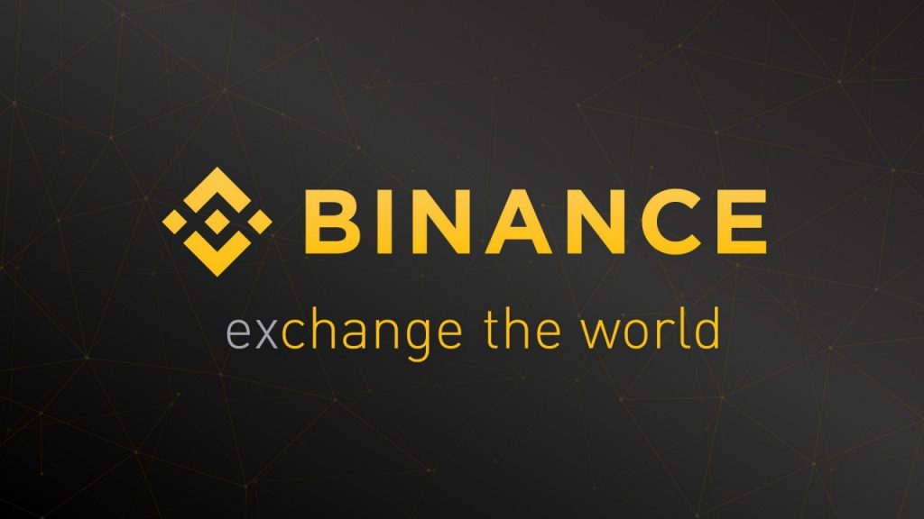 Binance logo og motto